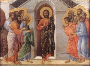 Christ Appears to the Apostles Behind Closed Doors (Duccio)